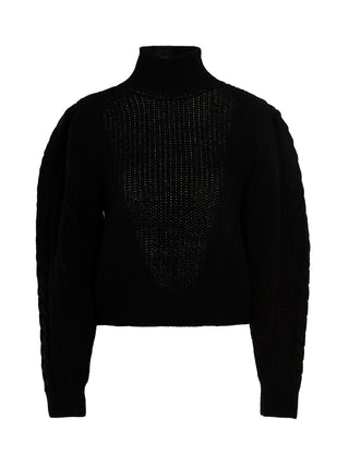 Black Wool Cardigan