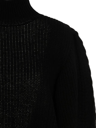 Black Wool Cardigan