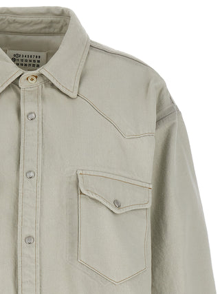 White Cotton Denim Jacket