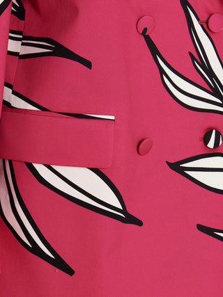 Fuchsia Cotton Blazer