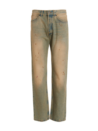 Blue Cotton Jeans Denim