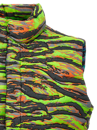 Multicolor Cotton Sleeveless Jacket