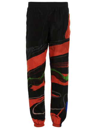 Black Polyamide Athletic Pants