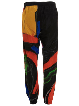 Black Polyamide Athletic Pants