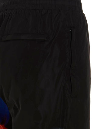 Black Polyamide Athletic Pants