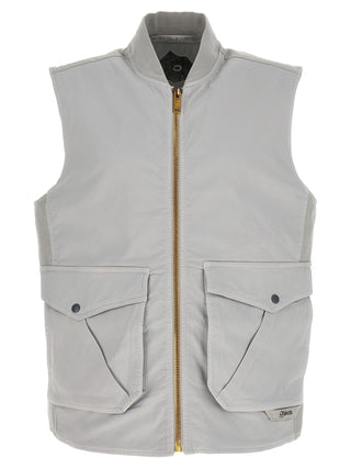 Gray Cotton Sleeveless Jacket
