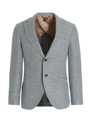 Blue Silk Blazer