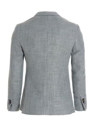 Blue Silk Blazer