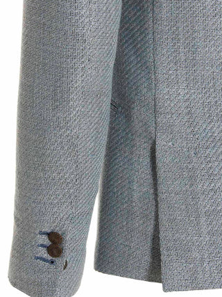 Blue Silk Blazer