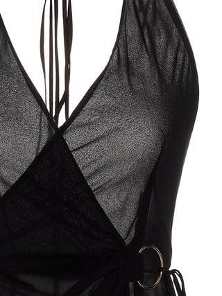 Black Silk Long Dress