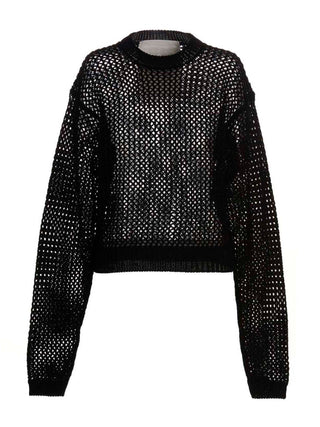 Black Cotton Cardigan