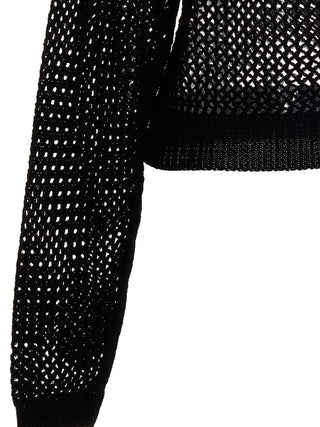 Black Cotton Cardigan