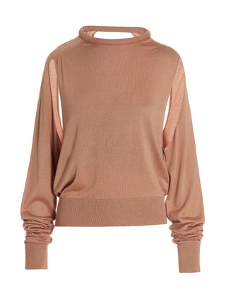 Beige Silk Cardigan