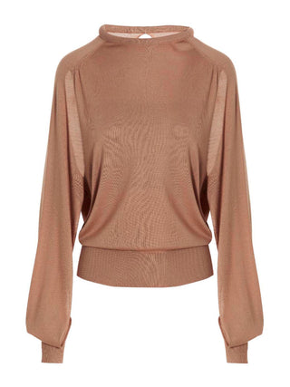 Beige Silk Cardigan