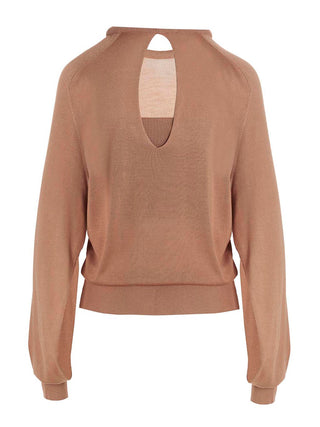 Beige Silk Cardigan