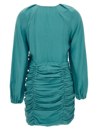 Minifalda azul de lyocell