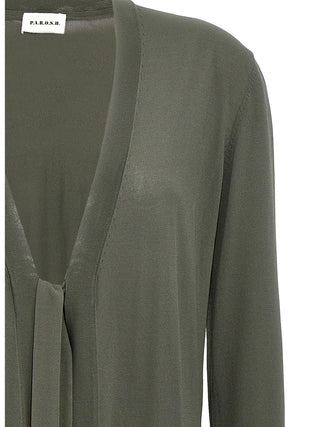 Bicolor Viscose Cardigan