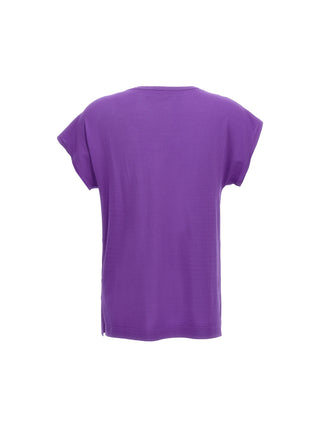 Purple Viscose T-Shirt