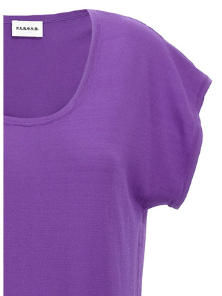 Purple Viscose T-Shirt