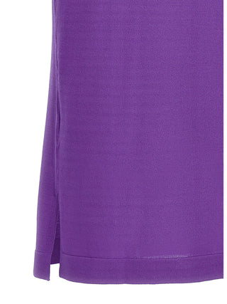 Purple Viscose T-Shirt