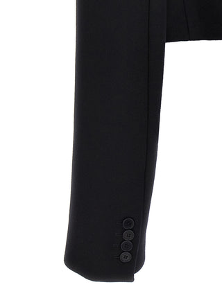 Black Wool Full-Length Jacket