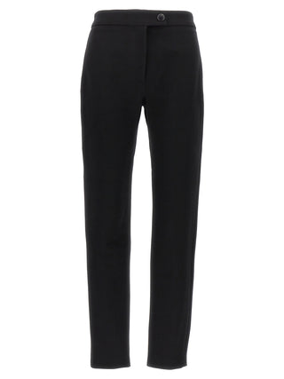 Black Elastane Skinny Pants