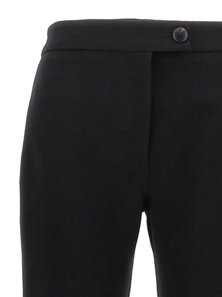 Black Elastane Skinny Pants