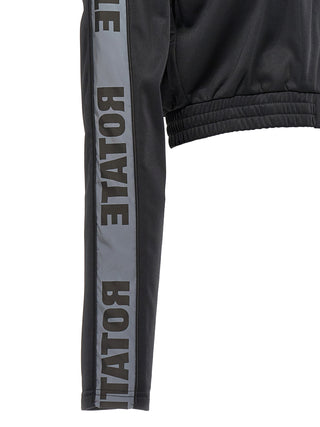 Black Polyester Sweatshirt