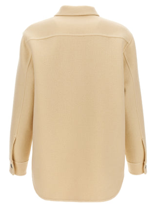 Beige Virgin Wool Coat