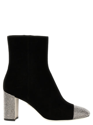 Botines de cuero negro