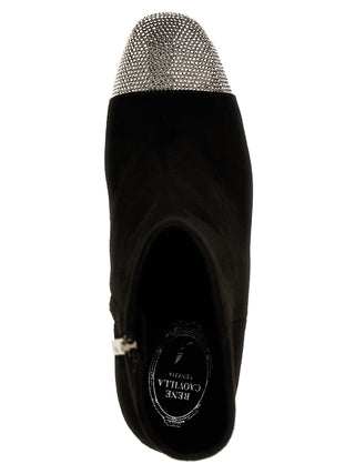 Black Leather Ankle Boots