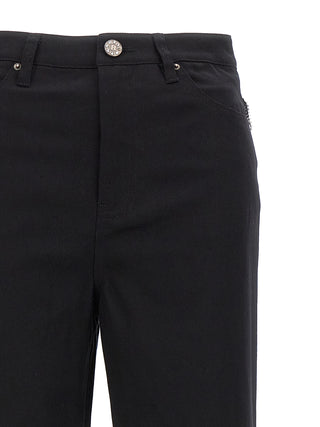 Black Cotton High-Waisted Jean