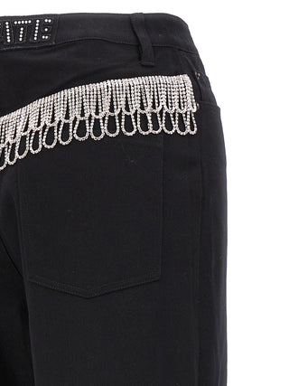 Black Cotton High-Waisted Jean
