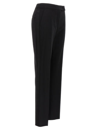 Black Virgin Wool Dress Pants