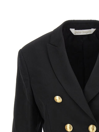 Black Polyester Blazer