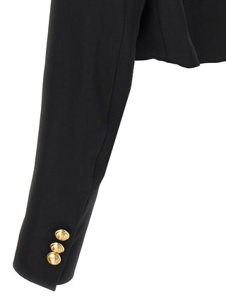 Black Polyester Blazer