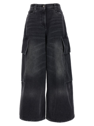 Shorts cargo grises de algodón