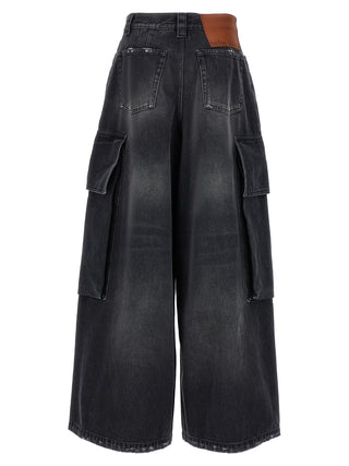 Shorts cargo grises de algodón