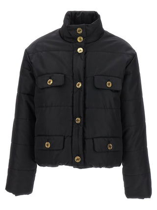 Black Polyamide Full-Length Jacket