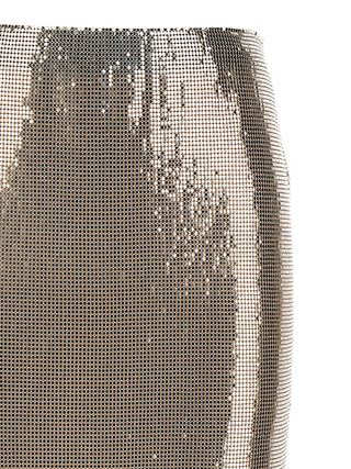 Multicolor Polyester Midi Skirt