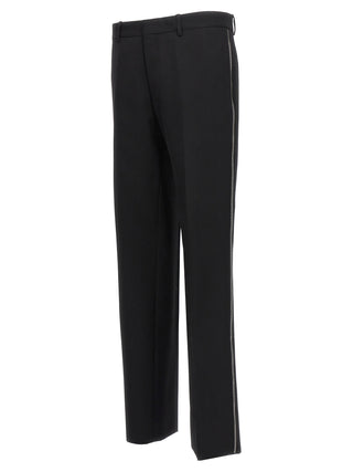 Black Virgin Wool Dress Pants