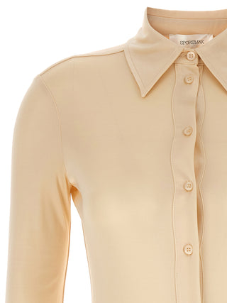 Beige Viscose Bodysuit