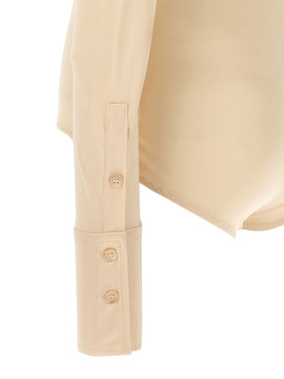 Beige Viscose Bodysuit