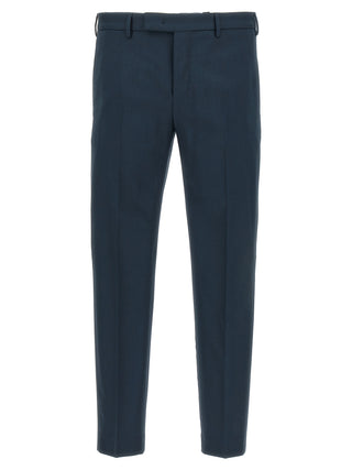 Pantalones de vestir de lana virgen azul