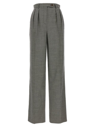 Pantalones casuales bicolor de elastano