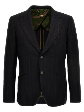 Black Cotton Blazer