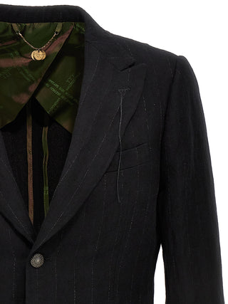 Black Cotton Blazer