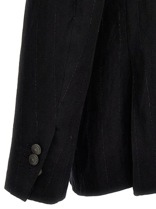 Black Cotton Blazer