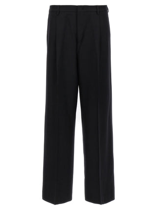 Black Virgin Wool Dress Pants
