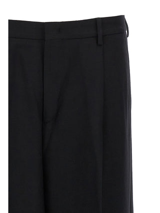 Black Virgin Wool Dress Pants